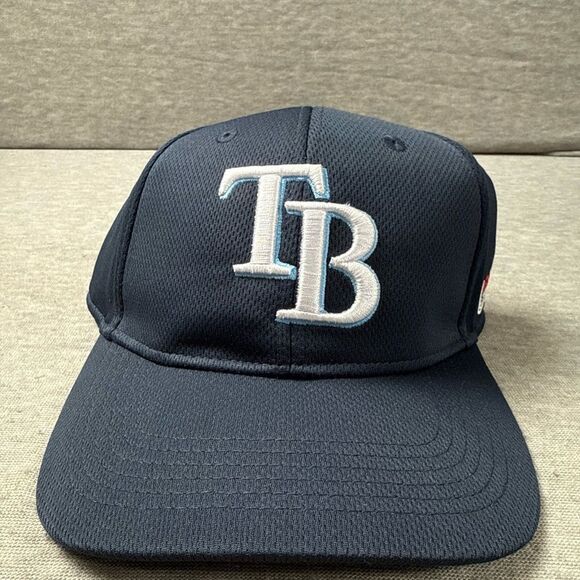 Tamp Bay Baseball Hat Cap Adjustable Blue Logo Team MLB Outdoor OC Sports - Picture 2 of 9